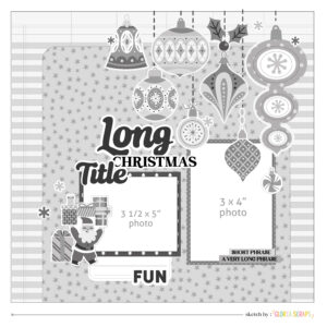 Sweet Christmas - Layout Sketch